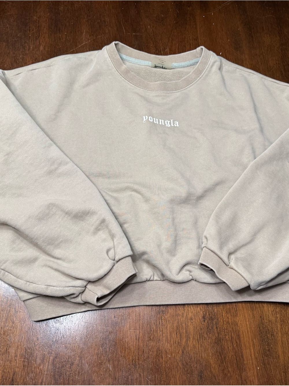 YoungLA Taupe Crewneck Sweatshirt